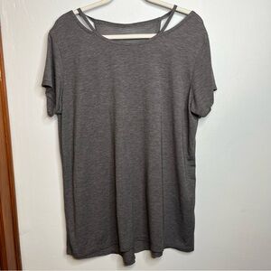 C9 Champion Athletic T Shirt Short Sleeve Relaxed Fit Mesh Back Dark Gray EUC L